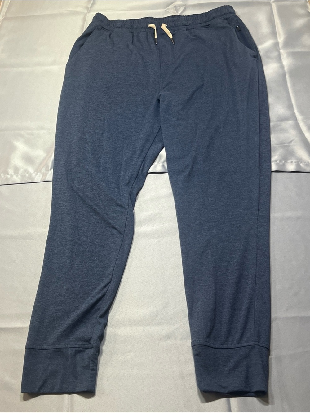 Right of Way Men's Navy Blue Drawstring Joggers - Comfortable Everyday Fit